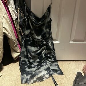 Elegant Black ,Blue Gray Women's Dress Short